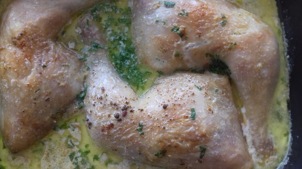 Regionale Spezialitäten, Schkmeruli - Hähnchen in Sahnesauce