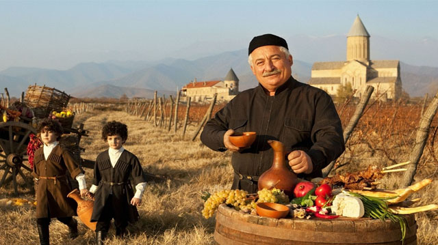 Georgischer Wein; Weinland Georgien; Weinreben und Weinlese 