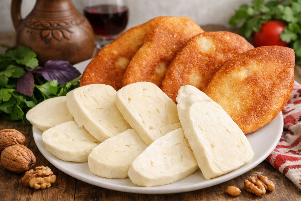 Mtschadi und georgischer Käse