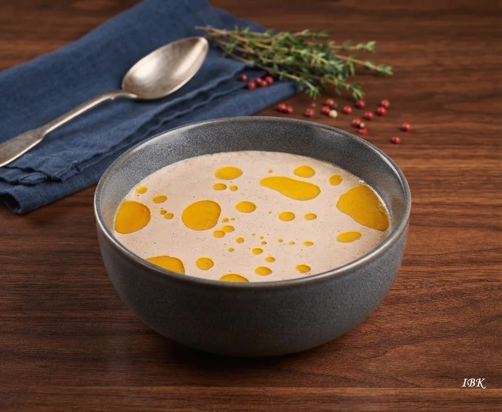 Traditionelle georgische Nusssauce Bazhe in einer Schale serviert